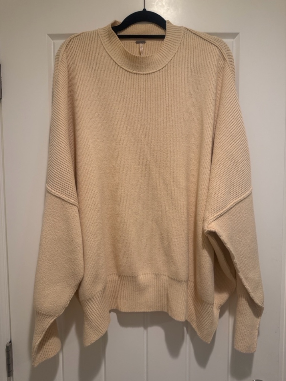 Free People Easy Street tunic sweater in Cream - Picture 6 of 6